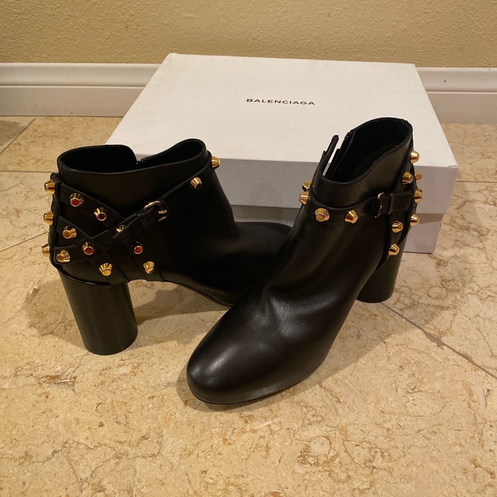 Balenciaga stud ankle boots. Never worn. Size 38. Originally $1500.